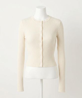 Z Supply Patrice Rib Crew Neck Cardigan In Cloud
