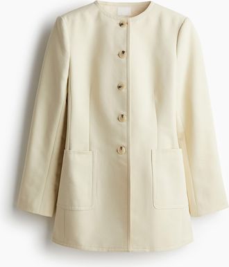 H&M Figurbetonte Jacke - Hellbeige