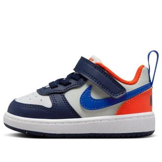Nike (TD) Nike Court Borough Low Recraft Midnight Navy Team Orange DV5458-401
