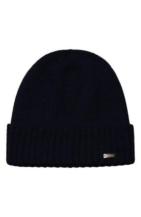 Eton Merino Wool Beanie in Navy Blue at Nordstrom