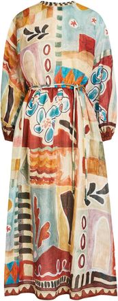 Alemais Alemais Michelle Printed Woven Maxi Dress - Multicoloured - 16 (UK16 / XL)