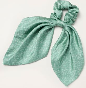 Fat Face FatFace Green Coral Tie Scrunchie