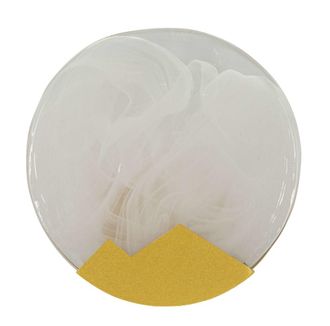 Mauro Ferretti Aplique de metal y cristal dorado &oslash; 20x10 cm