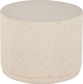 Maisons du monde Mesa auxiliar con efecto terrazo en beige