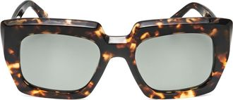 Retro Superfuture 52mm Square Sunglasses in Tortoise at Nordstrom Rack