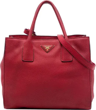 Prada Pre-owned Prada Vitello Daino Open Convertible Tote Ladies 4C7JFRA06HHRQGNC