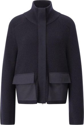 Windsor Wollen Vest met Rits - Dames - Vesten - Blauw - 2XL - Wol - Truien & Vesten