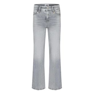 Cambio Cambio, Boot-cut Jeans, female, Gray, Size: XS Paris Flared Full-Length Jeans