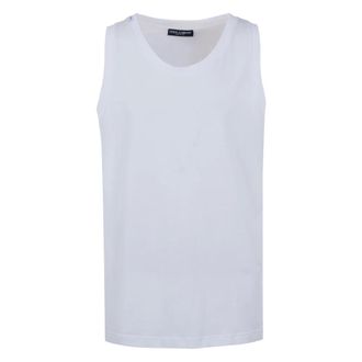 Dolce & Gabbana Klassiek Tanktop - Heren - Tops - Wit - Maat: L
