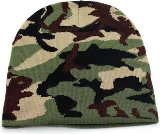 Generic Mens Ladies Camouflage Beanie Hat Warm Winter Ski Outdoor Cap Army Knitted Bonnet