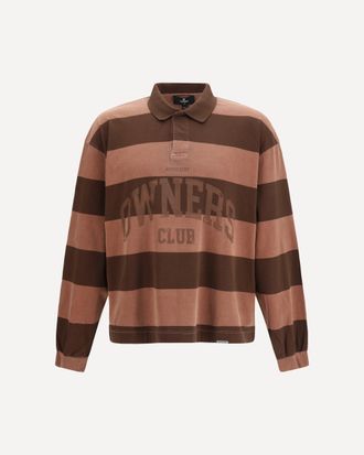 Represent Striped Owners Club rugby Polo Male XL