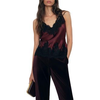 Reiss Rowan Silk Camisole in Burgundy at Nordstrom, Size 6 Us