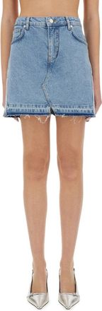 Moschino Cotton Denim Denim Shorts - Blue