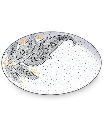 Portmeirion Artisanne Noir Large Oval Platter