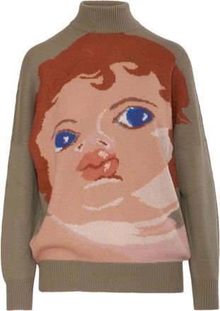 Krizia Maglione a fantasia - Marrone