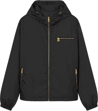 Versace Windbreaker Hooded Jacket - Mens - Polyamide