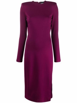 Just Cavalli Midi-jurk met lange mouwen - Paars