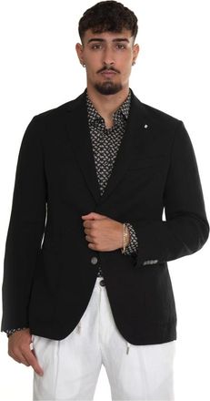 HUGO BOSS Slim Fit Linnen Jas met Zakken - Heren - Blazers - Zwart - 3XL - Linnen - Jassen