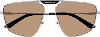 Balenciaga Sunglasses Bb0246 Sa 006 Ruthenium/Brown Men