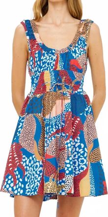 Oliphant Harper Mini Dress In Nautilus Blue