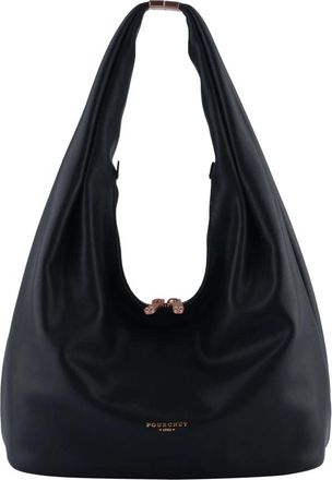 Pourchet Arche Schoudertas - Dames - Schoudertassen - Blauw - ONE Size - Leer - Tassen