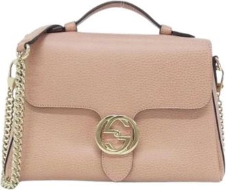 Gucci Pre-owned Handbags, female, Pink, Size: ONE SIZE Pre-owned Vintage Handbag