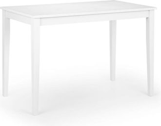 Julian Bowen Taku Dining Table 1.1m - Satin White - Julian Bowen | TJ Hughes
