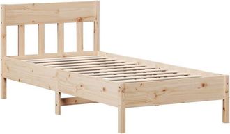 vidaXL Estructura De Cama Sin Colch&oacute;n Madera Maciza De Pino 90x190 Cm Vidaxl