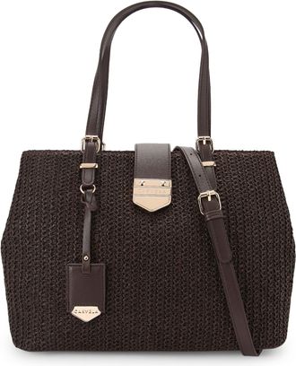 Carvela Womens Maria Midi Tote Bag - Brown Fabric - One Size