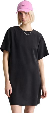 Marc O'Polo Denim Sommerkleid MARC OPOLO DENIM, Damen, Gr. XL, N-Gr, blau depths, Web, Obermaterial: 100% Lyocell, relaxed fit kniefrei, Rundhals, Kleider Sommerkleid, 