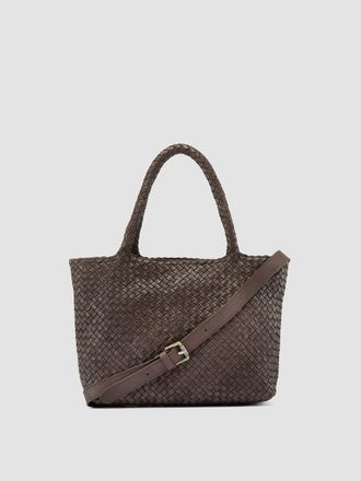 Officine Creative Raquel 001 Hand-Woven Shoulder Bag in Brown at Nordstrom