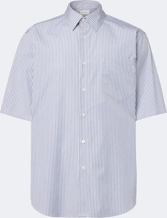 Saint Laurent Camicia Cassandre in cotone a righe