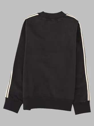 Palm Angels Cotton Logo-Embroidered Sweatshirt - Black