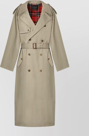 Balenciaga belted cotton trench coat