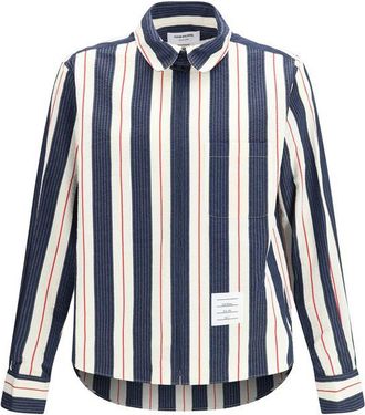Thom Browne Multicolor Cotton Pattern Mens Shirt