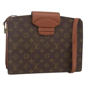 Louis Vuitton Pre-owned Cross Body Bags, female, Brown, Size: ONE SIZE Pre-owned Courcelles Shoulder Bag