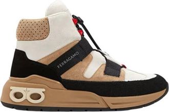 Ferragamo Cosma Trekking High-Top Sneakers, Size 6.5