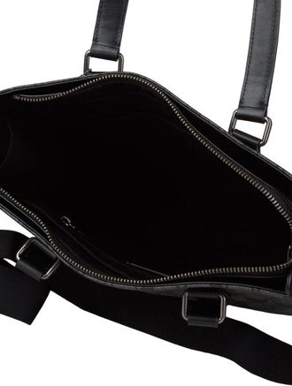 Coach Mens Tote Grey-Black Calf Leather Tote-bags