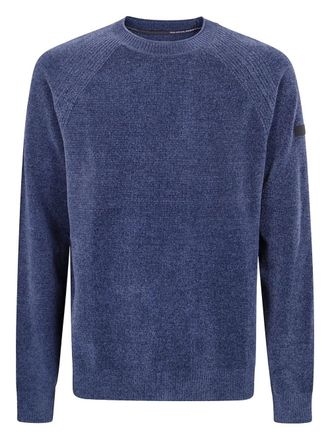 Roberto Ricci Design Velvet Round Neck Knit Sweater