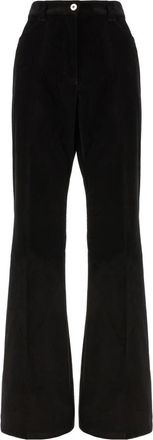 Ferragamo Pantaloni - Dames - Wijde Broeken - Zwart - XS - Broeken