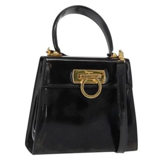 Ferragamo Pre-owned Handbags, female, Black, Size: ONE SIZE Pre-owned Handbag