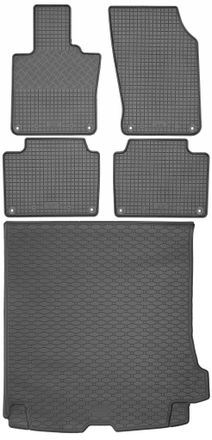 OEM Volvo V90 Ii Kombi Desde Septiembre De 2016. Juego De Alfombrillas De Goma Para Coche + Alfombrilla Para Maletero