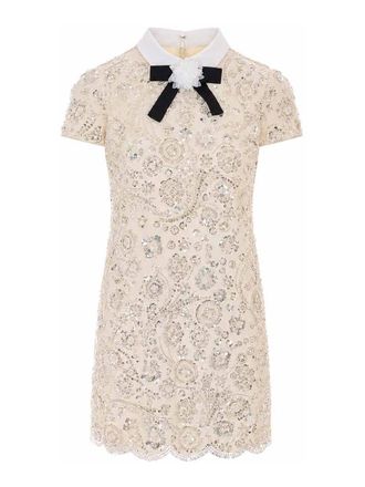 Self Portrait Sequin Embellished Mini Dress