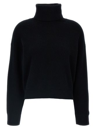 Brunello Cucinelli Ribbed Turtleneck Sweater Sweaters And Cardigans Black