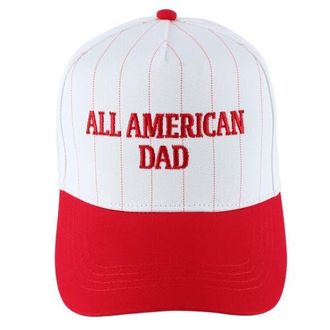 Trafalgar Store All American Dad Pinstripe Baseball Hat in Red at Nordstrom