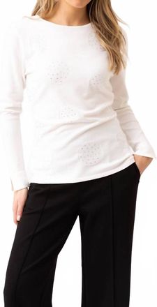 Marble Scotland Sparkle Dots Sweater In White