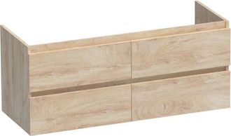 Marcel Breuer Joy wastafelonderkast 120 4 softclose lades - greeploos - 2 sifon uitsparingen - Forest Wheat