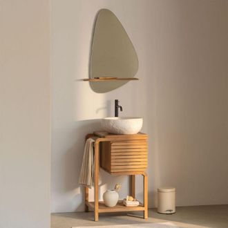 Sklum Conjunto De Mueble De Ba&ntilde;o En Madera De Teca Bradley Sklum