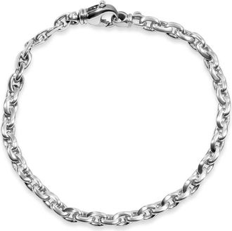 Pompeii3 Mens Round Link 14k Gold (18gram) or Platinum (28gram) 5mm Bracelet 8.5