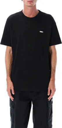 Obey Black Crewneck Graphic Print T-Shirt
